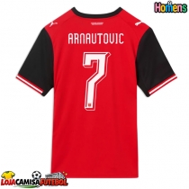 Camisa de Futebol Áustria Marko Arnautovic #7 Equipamento Principal Mundo 2026 Manga Curta